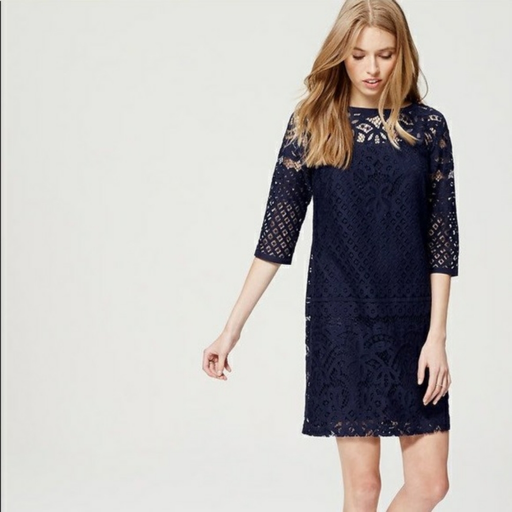 Loft Lace Shift Dress
